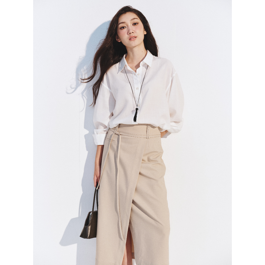 Áo sơ mi dáng oversize linen Mono Talk - MFOT26S-T10008FT | BigBuy360 - bigbuy360.vn