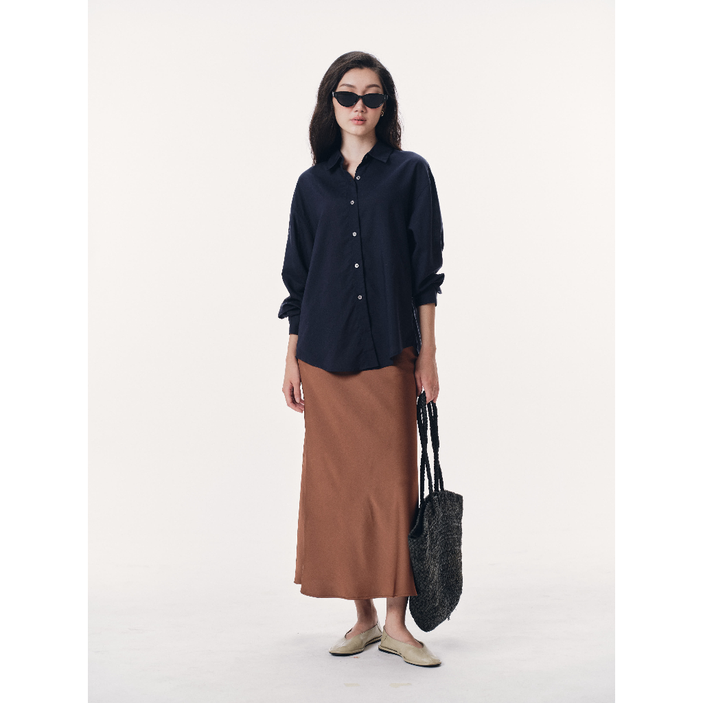 Áo sơ mi dáng oversize linen Mono Talk - MFOT26S-T10008FT | BigBuy360 - bigbuy360.vn