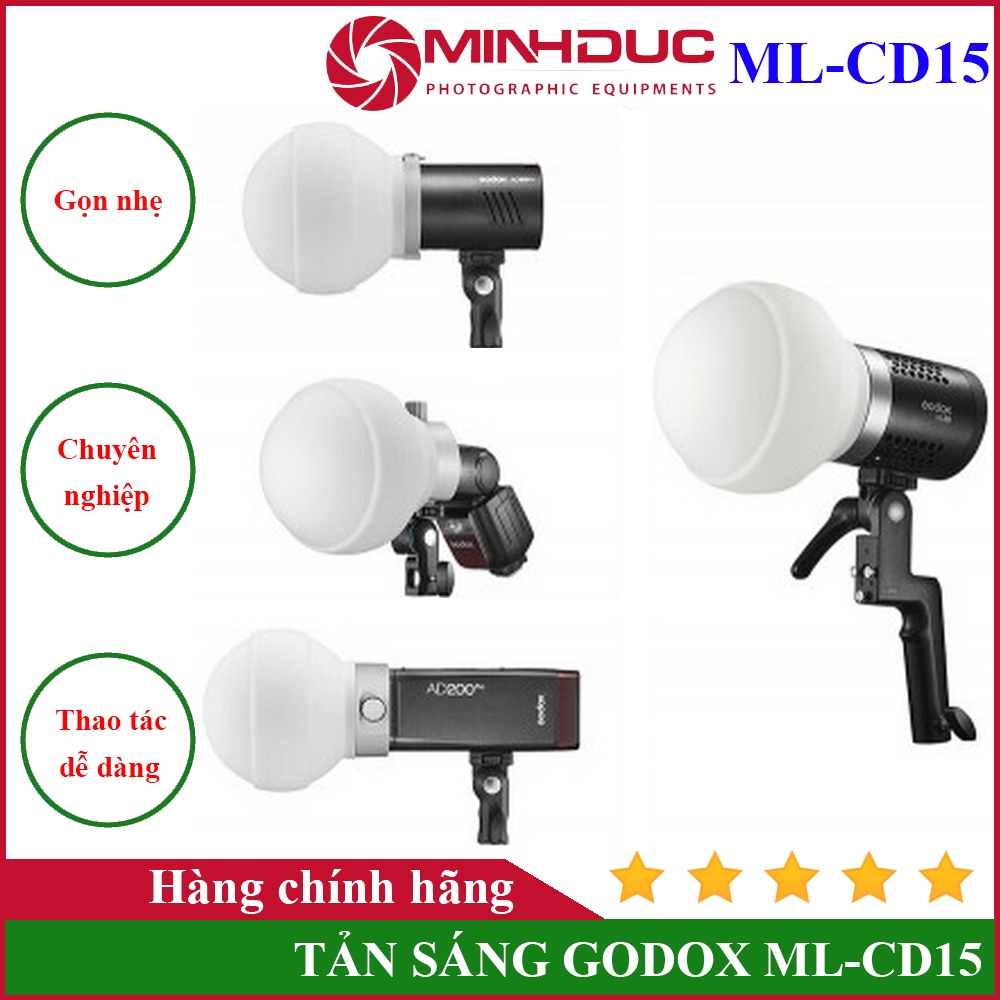 Tản sáng Godox ML-CD15 cho dòng đèn Speedlight - MINH ĐỨC CAMERA