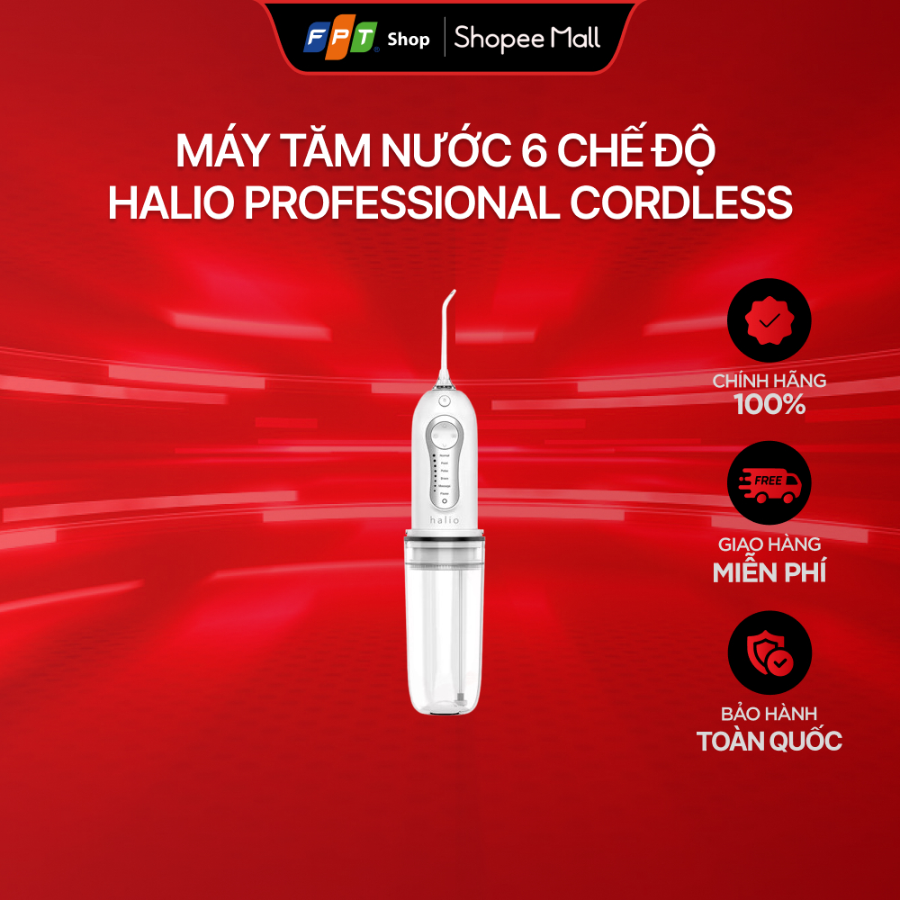 Máy tăm nước 6 chế độ Halio Professional Cordless