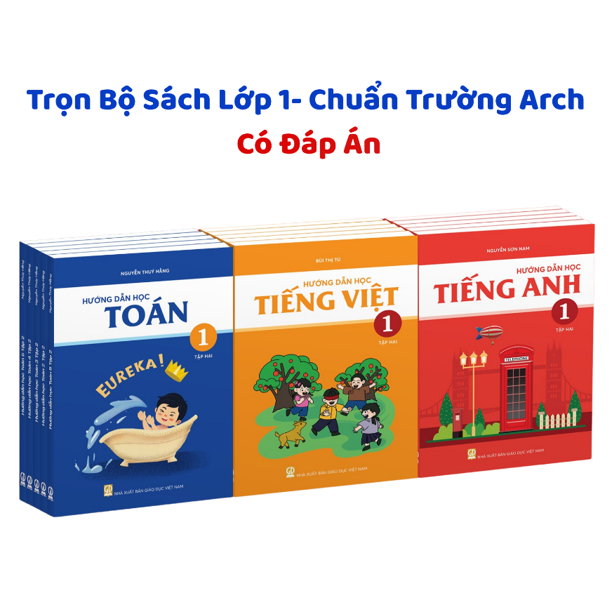 Sách - Lớp 1 - Hướng Dẫn Học Toán và Tiếng Việt Archimedes (Bản Mới Nhất)