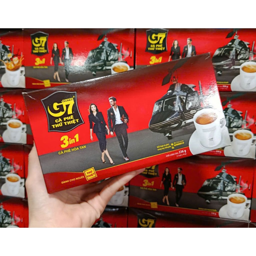 Cà phê G7 Hòa tan 3 in 1. Hộp 21 gói.