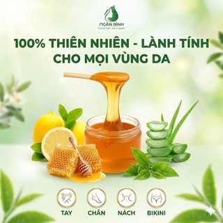 [Chính Hãng] Sáp Wax Lông Lạnh Mật Ong Ngân Bình - Tẩy Lông Nách, Vùng Kín Dịu Nhẹ, Sạch Tận Gốc Không Đau Rát