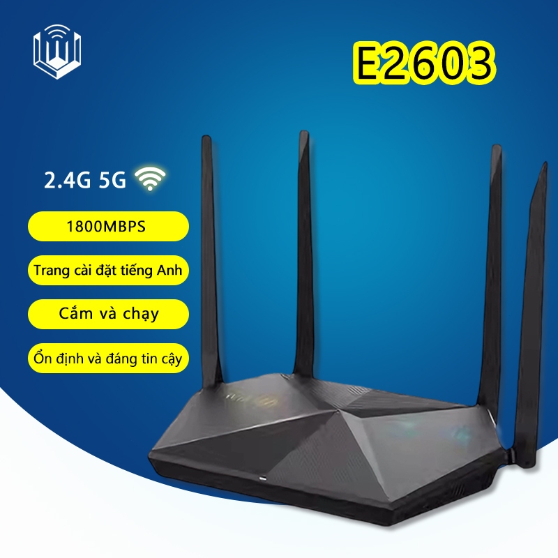 Hàng Cũ Bộ phát wifi Router wifi ZTE zxhn E2603,wifi 6,có mesh ax1800 wifi dual band 2 băng tần 4 râ