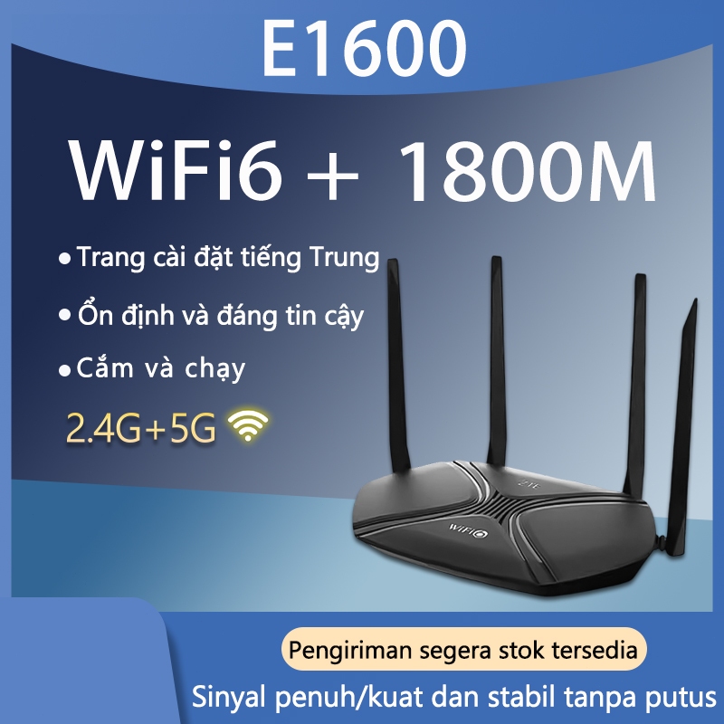 Bộ phát wifi 6 ZTE E1600 E2633 2862 5264 ax1800 wifi dual band 2 băng tần 4 râu - Hàng Cũ