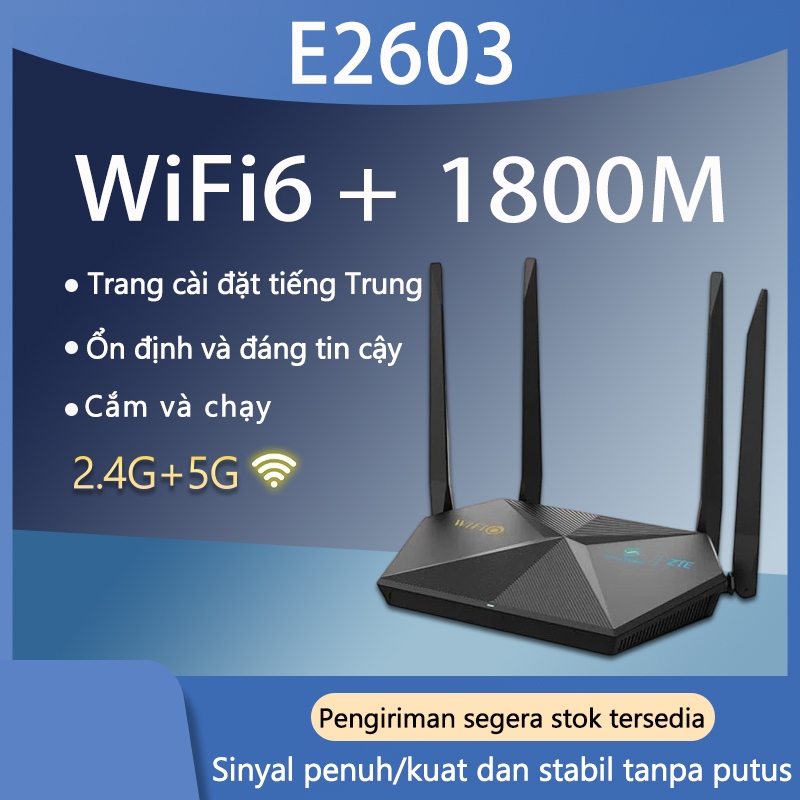 Bộ Phát WiFi 6 ZTE E2603 - Xuyên Tường AX1800- Có Mesh- Hàng Cũ