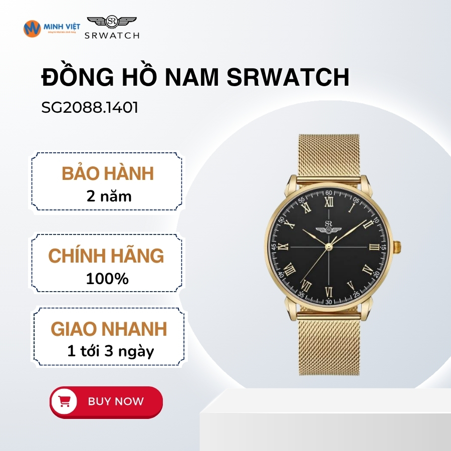 Đồng Hồ Nam SRWatch SG2088.1402/ SG2088.1401 - Mặt Kính Sapphire - BH 2 Năm - Đồng Hồ Minh Việt