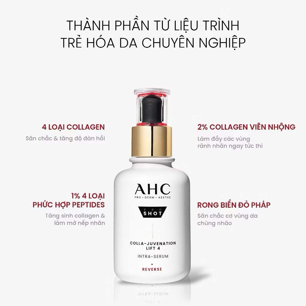 ✨ AHC PRO SHOT COLLA-JUVENATION LIFT 4 INTRA-SERUM – TRẺ HÓA DA CHUYÊN SÂU ✨