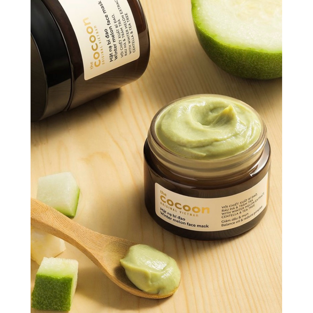 [ COCOON CHÍNH HÃNG] Mặt nạ Bí Đaoo Cocoon thuần chay Việt Nam