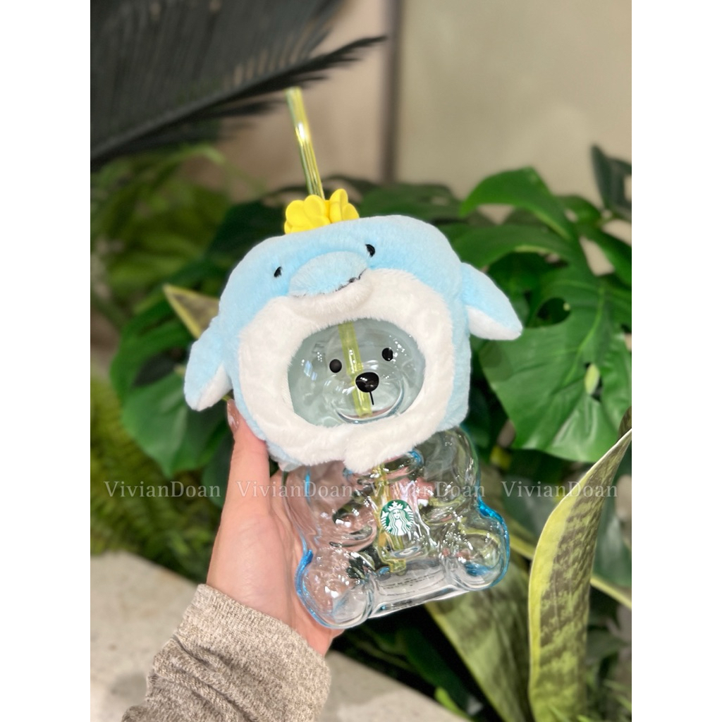 [CÓ SẴN] - [CHÍNH HÃNG] LY THUỶ TINH BEAR JEJU ISLAND STARBUCKS KOREA 2026
