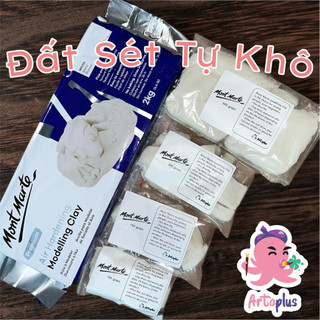 Đất Sét Mont Marte Tự Khô- 200/500gram ( Túi Zip ) - Đất Sét Tạo Tượng