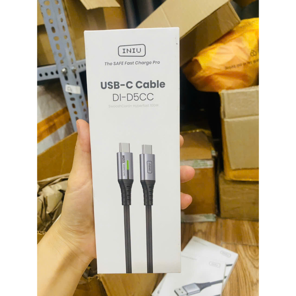 INIU 100W USB C to USB C,Cáp sạc nhanh 100W