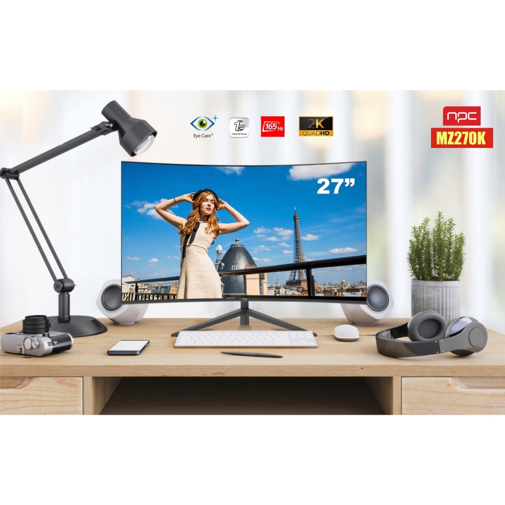 Màn hình PC 27inch 2K Hãng NPC PHẲNG / XOAY - RGB UP& DOWN - Bảo hành 36 tháng 