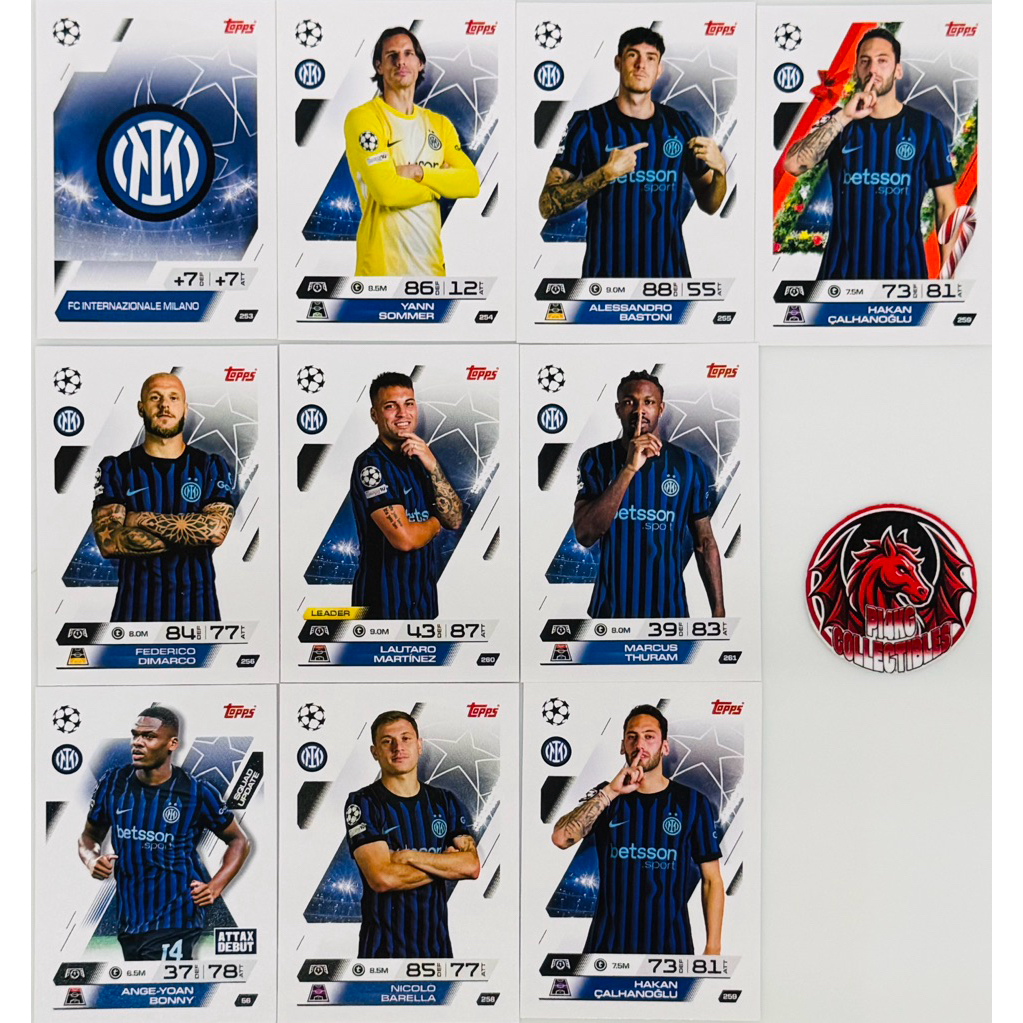 [CLUB] Thẻ cầu thủ FC Internazionale Milano Topps Match Attax 2025/26 (Tặng thẻ ngẫu nhiên + sleeves