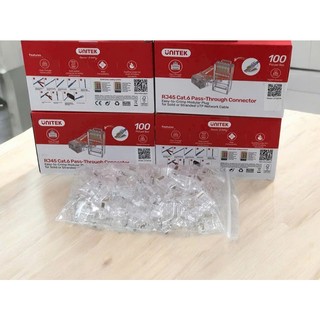 Hạt mạng xuyên thấu RJ45 CAT6 UNITEK OT1091ATP01