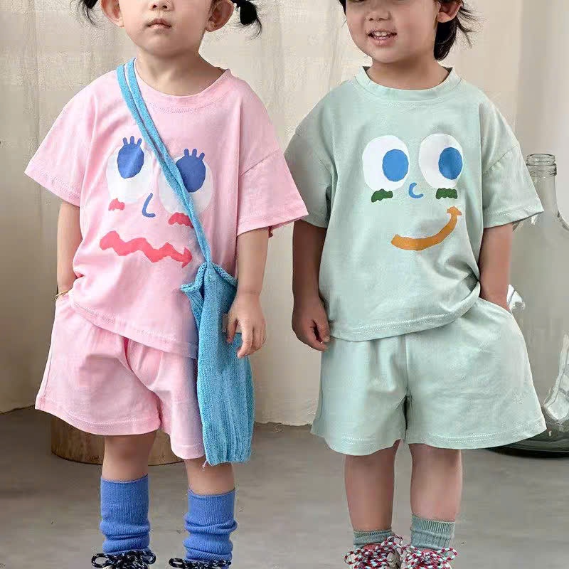 Bộ đồ thun giảm nhiệt vải xịn mặc  mùa hè siêu thoáng mát  cho bé trai bé gái July kid. Size bé từ 1
