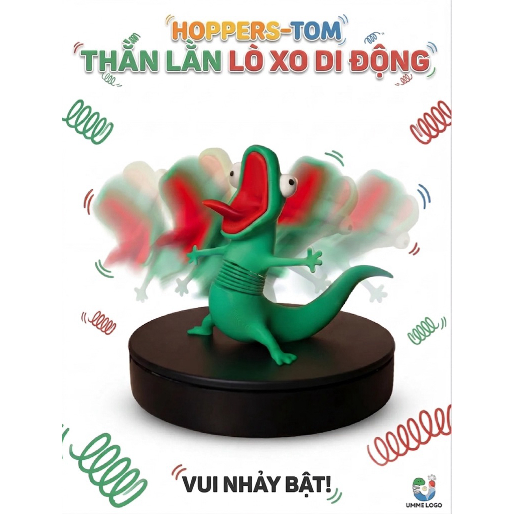Thằn Lằn Lò Xo Nhún Nhảy Lizard Trio - Hoppers - Tom Lizard Meme 🦎✨ - Spring Bounce Lizard Toy 🦎✨ Cú