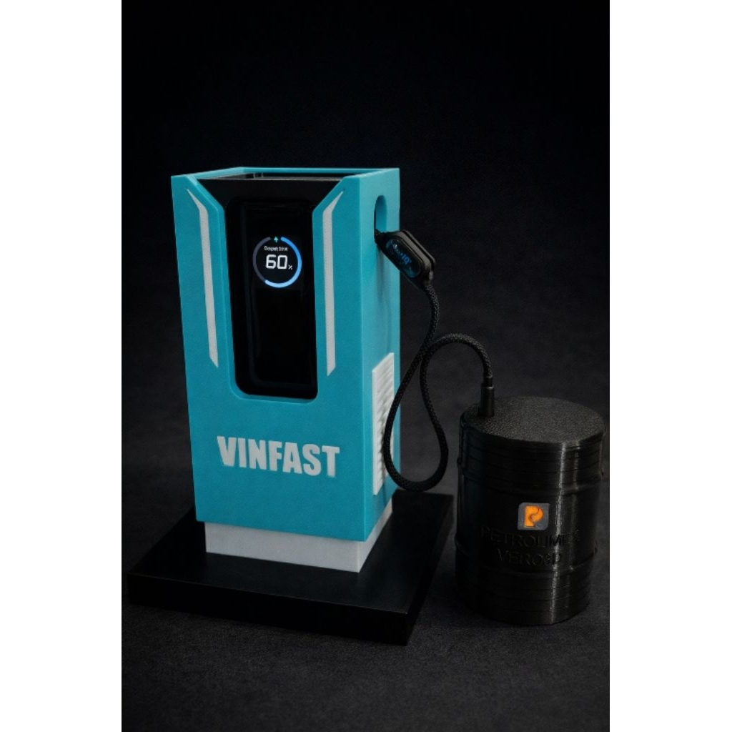 Dock Sạc Anker Zolo 165W Vỏ 3D Phong Cách Trạm Sạc Xe Điện, Đế Sạc Trang Trí Bàn Làm Việc