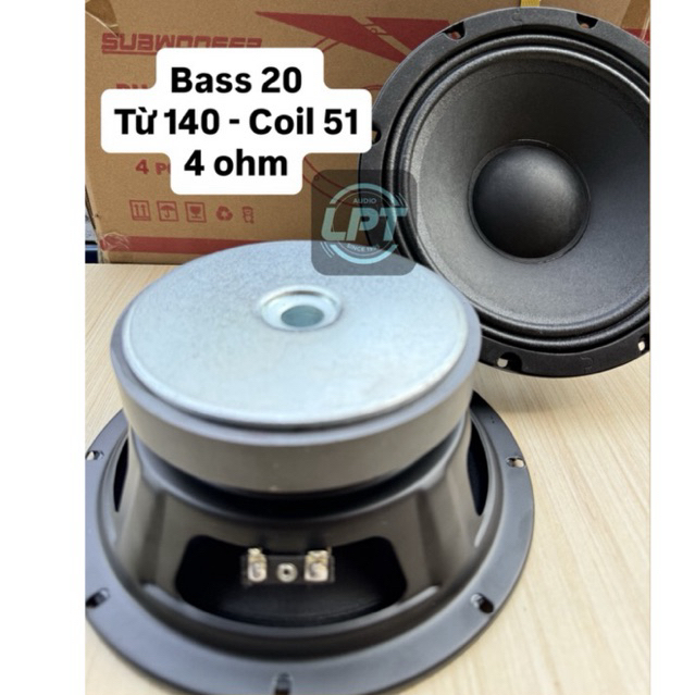 Loa Bass 20cm Coil 51 Từ 140, DH-8-14050 – Subwoofer 8 Inch, Đánh Bass Mạnh, Dùng Loa Kéo – Karaoke