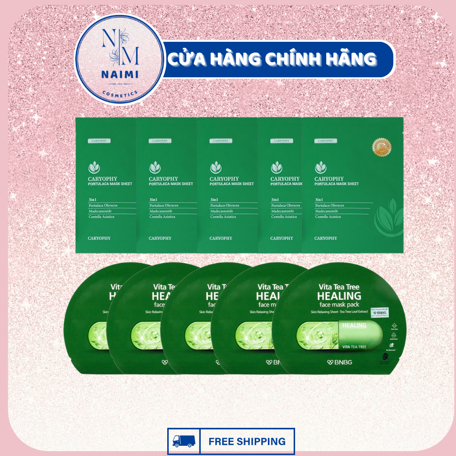 MẶT NẠ PHỤC HỒI DÀNH CHO DA MỤN CÁC LOẠI ( NARUKO,BNBG TEA TREE, GOOKIN)