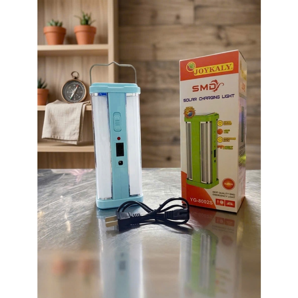 Đèn Sạc Năng Lượng Mặt Trời JOYKALY YG-8002S – Đèn LED Siêu Sáng, Sạc Solar + Điện, Đèn Khẩn Cấp Dã 