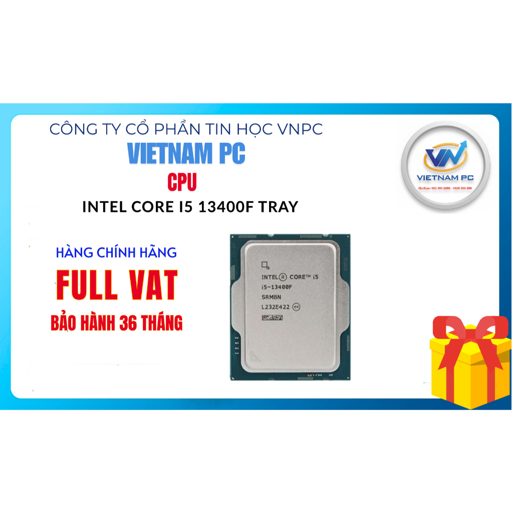 HÀNG CHÍNH HÃNG CPU Intel Core i5 13400F Tray FULL VAT, BH 36 THÁNG