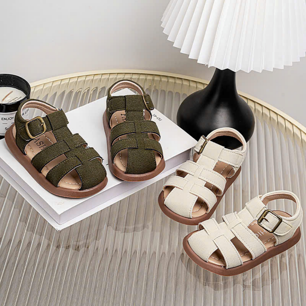 Sandal Rọ Da Lộn Cho Bé Gái GAUKID-G192 - Màu Sắc Đơn Giản, Sang Trọng