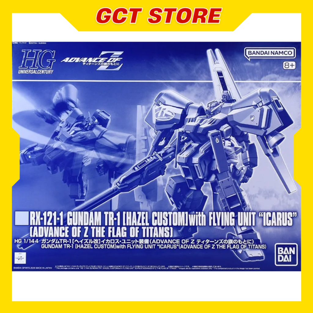 [CÓ SẴN] Mô Hình Lắp Ráp HG RX-121-1 TR-1 Hazel Custom with Flying Unit Icarus Advance Of Z The Flag