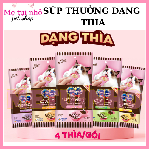 SÚP THƯỞNG MÈO SÚP THƯỞNG SILVER SPOON SILVERSPOON DÀNH CHO MÈO THÚ CƯNG