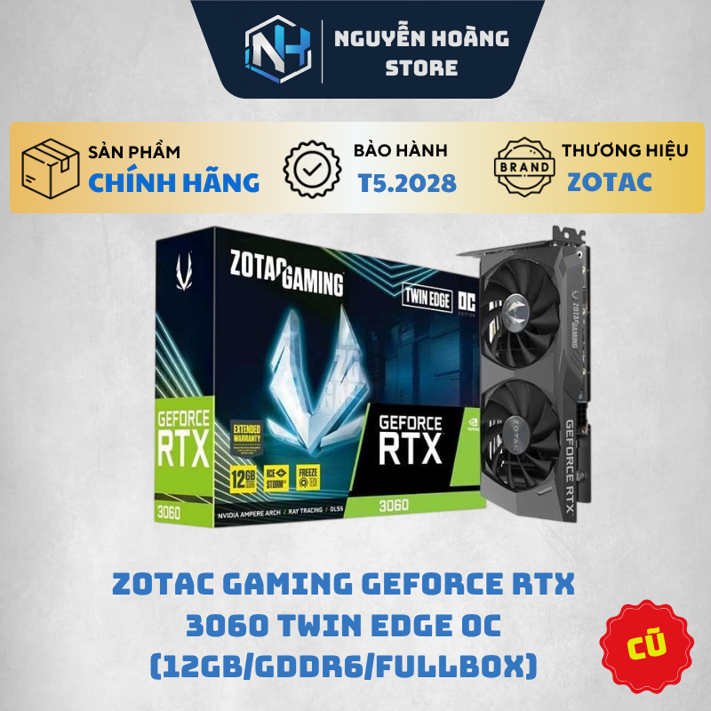 VGA card màn hinh ZOTAC GAMING GeForce RTX 3060 Twin Edge 12GB