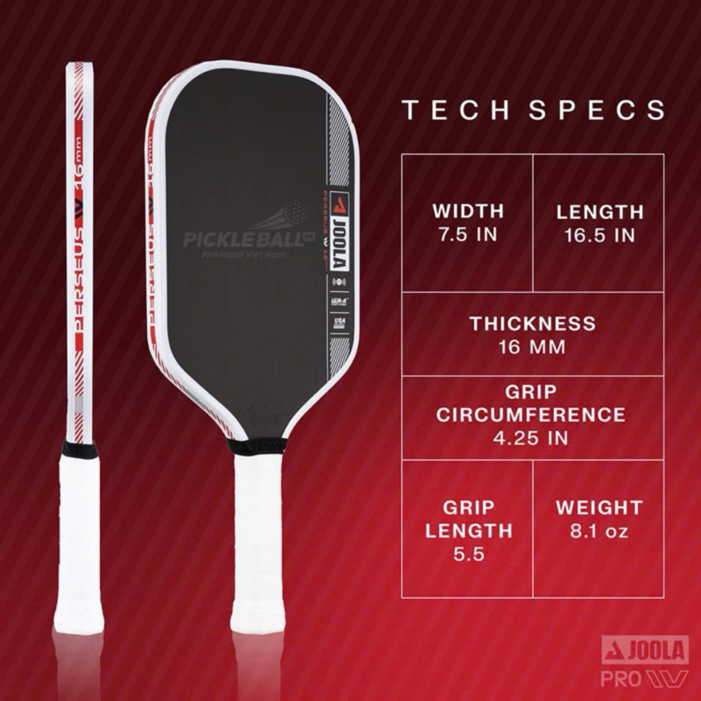 Vợt Pickleball Joola Perseus 4 Pro - hàng carbon cao cấp có NFC