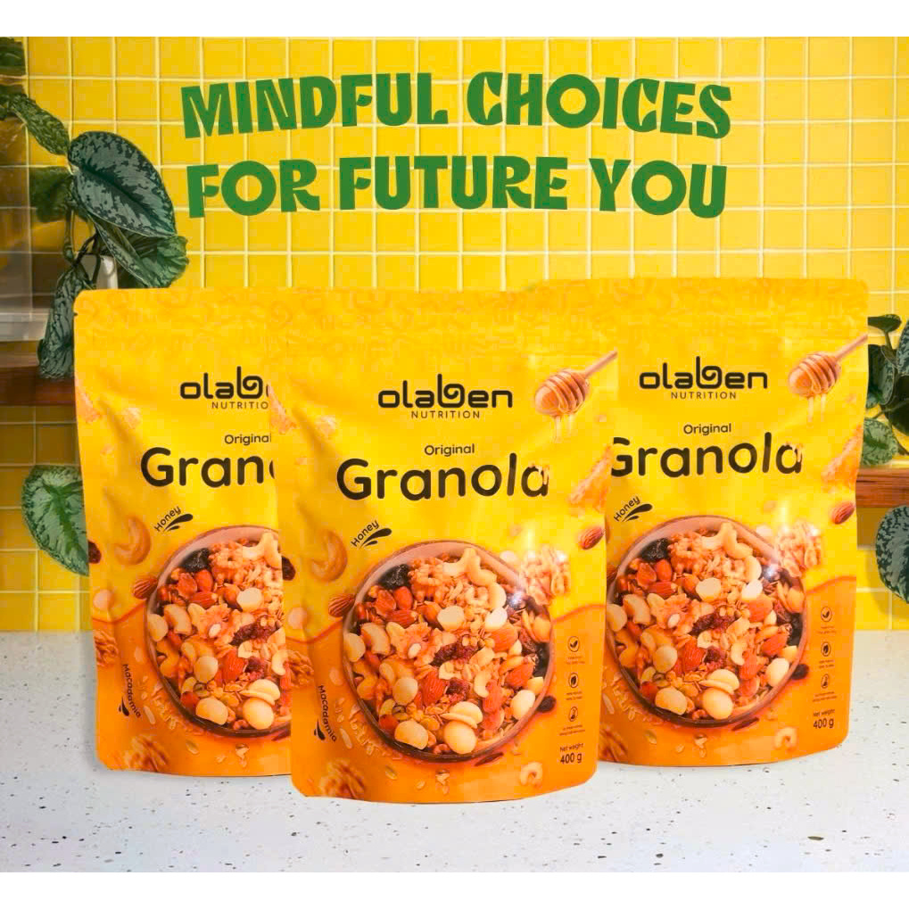 COMBO 3 GÓI OLABEN  Nutrition Ngũ cốc giảm cân nướng Mật ong Vanila