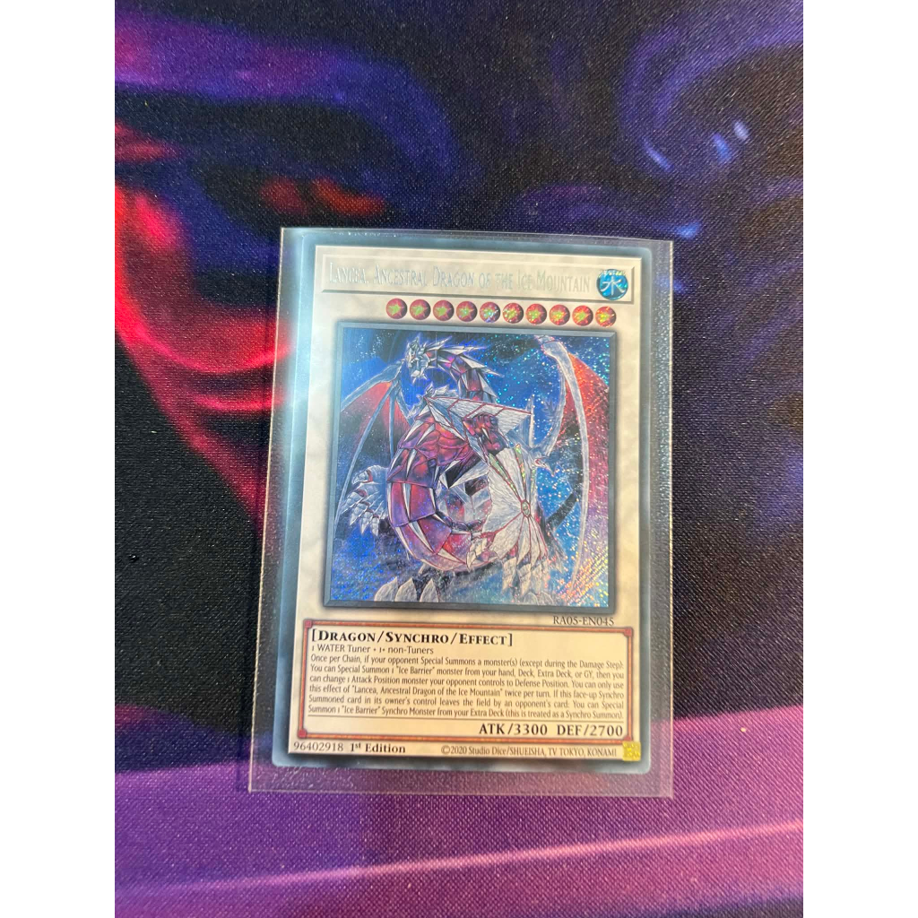 TGT Yugioh thẻ bài Yugioh chính hãng Lancea, Ancestral Dragon of the Ice Mountain RA05-EN045