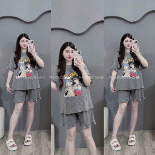 BỘ BẦU COTTON MÙA HÈ THOÁNG MÁT[ hàng thiết kế]( xả hàng)