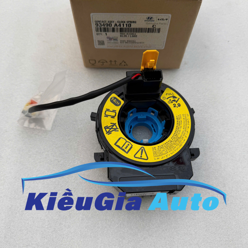 Cáp còi (cuộn kèn) Kia Rio 2011-2017 93490A4110 Chính hãng, Kiều Gia Auto