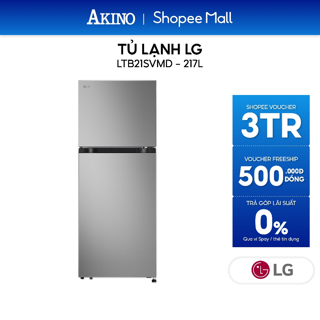 LTB21SVMD | Tủ lạnh LG 217 lít LTB21SVMD - Hàng Chính Hãng