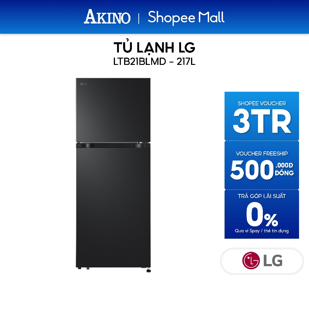 LTB21BLMD | Tủ lạnh LG 217 lít LTB21BLMD - Hàng Chính Hãng