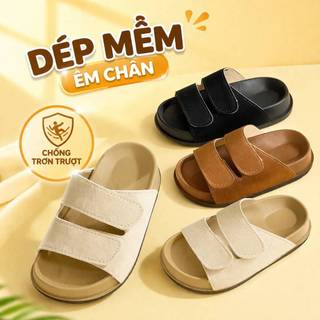 (Quai Dán) Dép Lê 2 Quai Dán Da Lộn Cho Bé Trai Bé Gái Mẫu Mới ,Chất Liệu Mềm Êm, Có Vân Chống Trơn Trượt