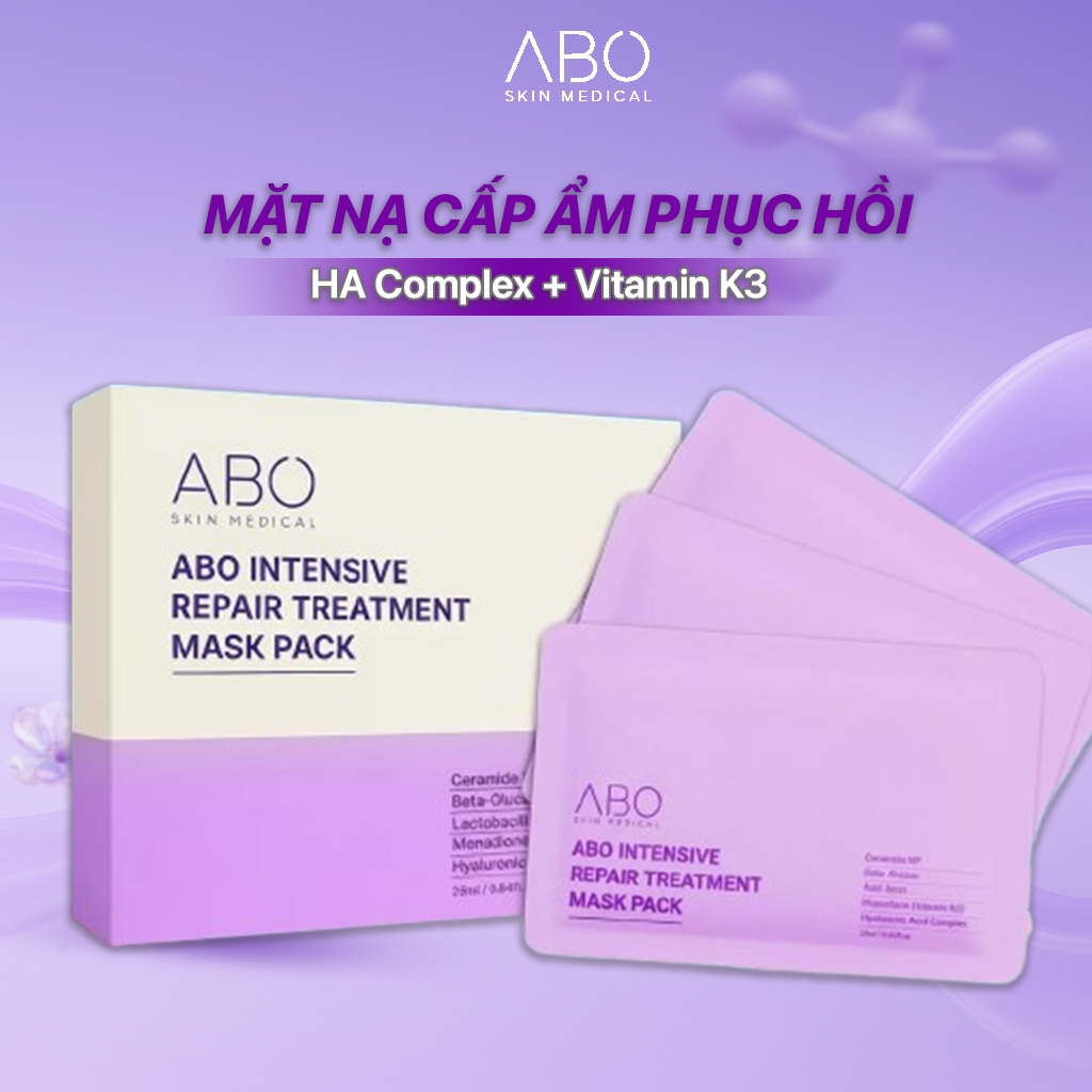 Mặt nạ cấp ẩm phục hồi ABO B5 HA Intensive Repair Mask phù hợp cho mọi loại da