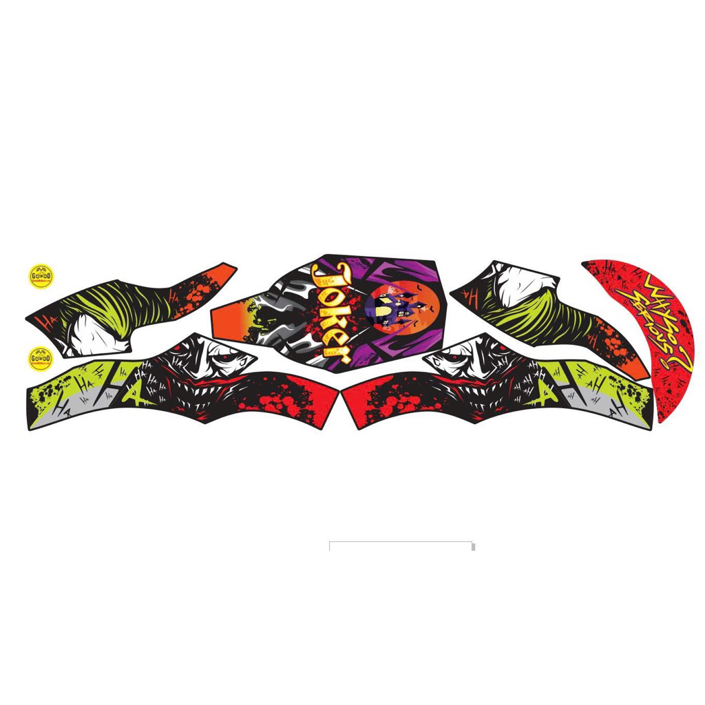 Tem dán mũ fullface joker