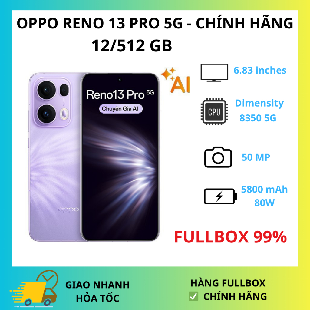 Điện Thoại Oppo Reno 13 Pro 5G (12GB-512GB) Chính Hãng | BigBuy360 - bigbuy360.vn