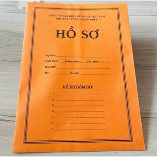 Combo 03 Bộ hồ sơ xin việc( bao gồm 1 bìa hồ sơ 1 tờ đơn xin việc + 1 tờ sơ yếu lý lịch + 1 tờ giấy chứng nhận sức khỏe)
