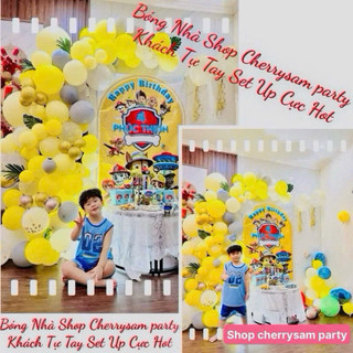 Chó bluey Bóng Trang Trí Sinh Nhật Backdrop Chó Cứu Hộ
