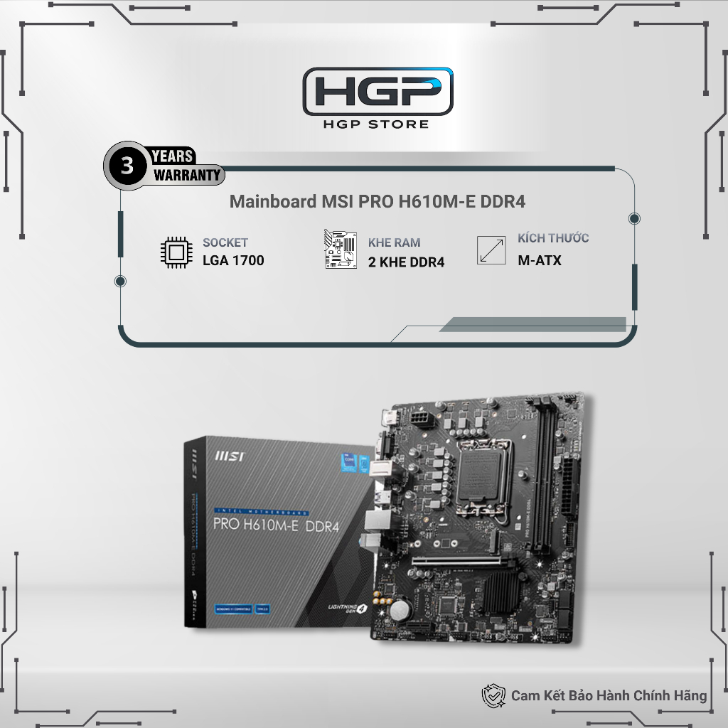 MAINBOARD MSI PRO H610M-E DDR4