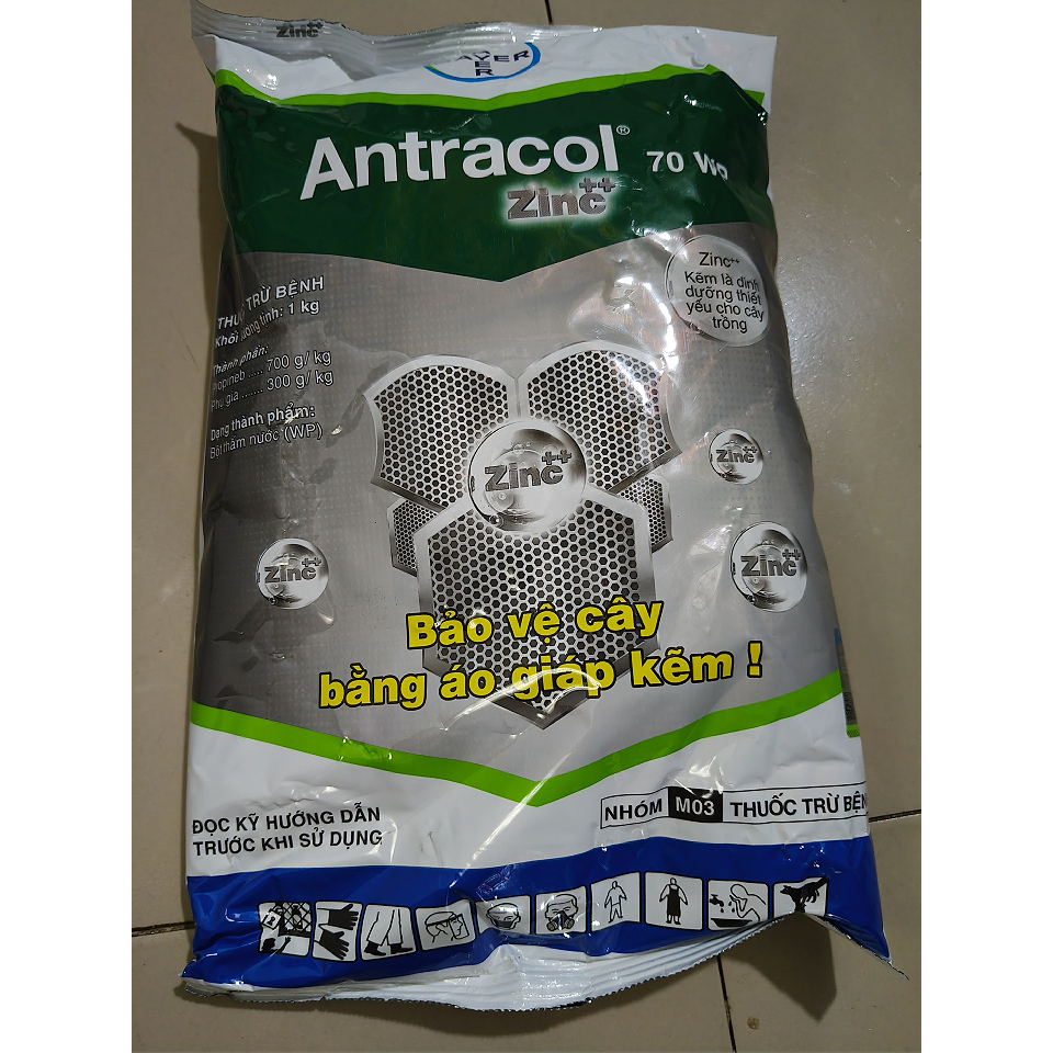 Thuốc trừ bệnh ANTRACOL 70WP 1kg (cốm)