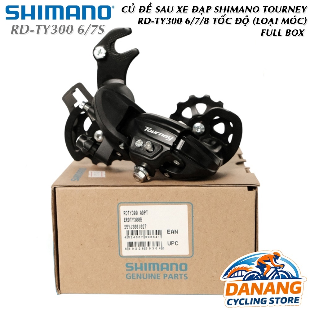 Củ Đề Sau Xe Đạp SHIMANO Tourney RD-TY300 6/7/8 Tốc Độ – Mới 100% Full Box Chính Hãng, Loại Gắn Móc