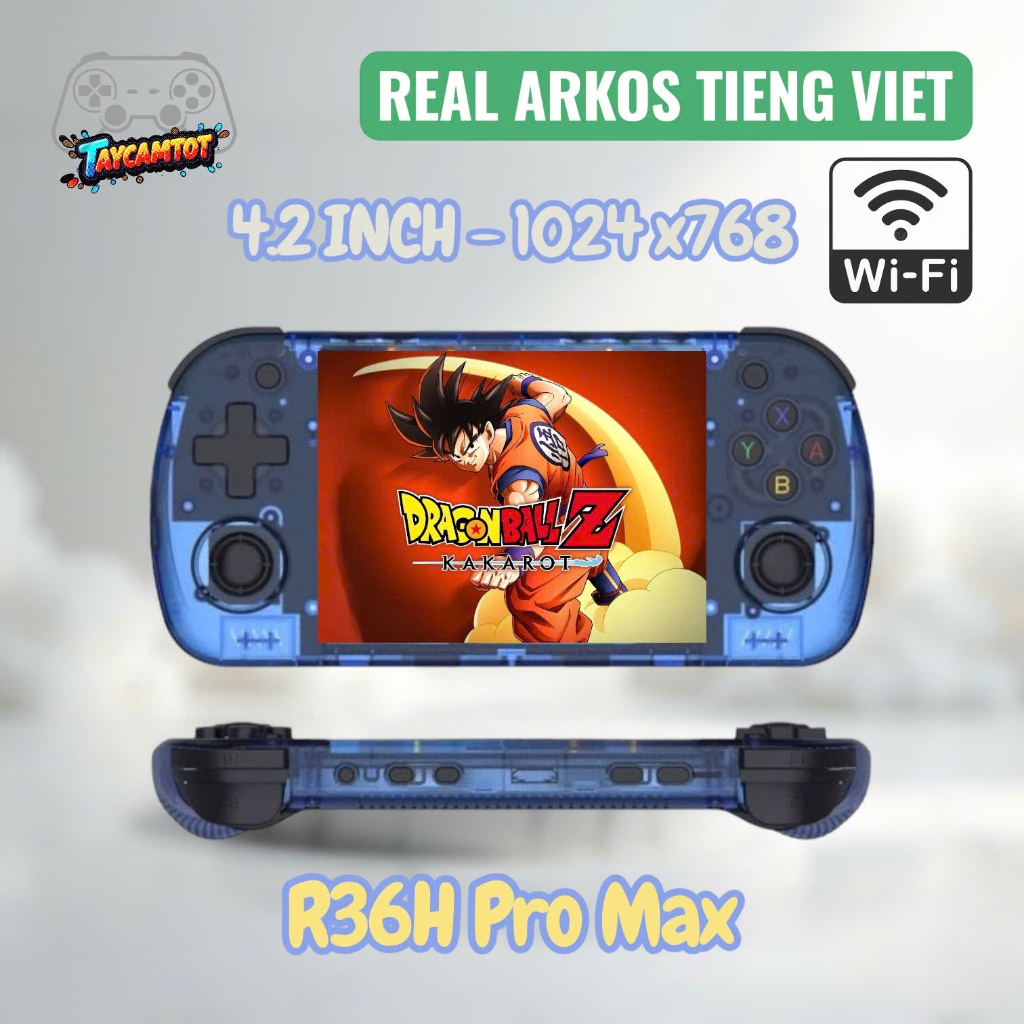 R36H PRO MAX WIFI - Máy chơi game cầm tay Retro nâng cấp từ R36S màn hinh HD 4.2 INCH IPS