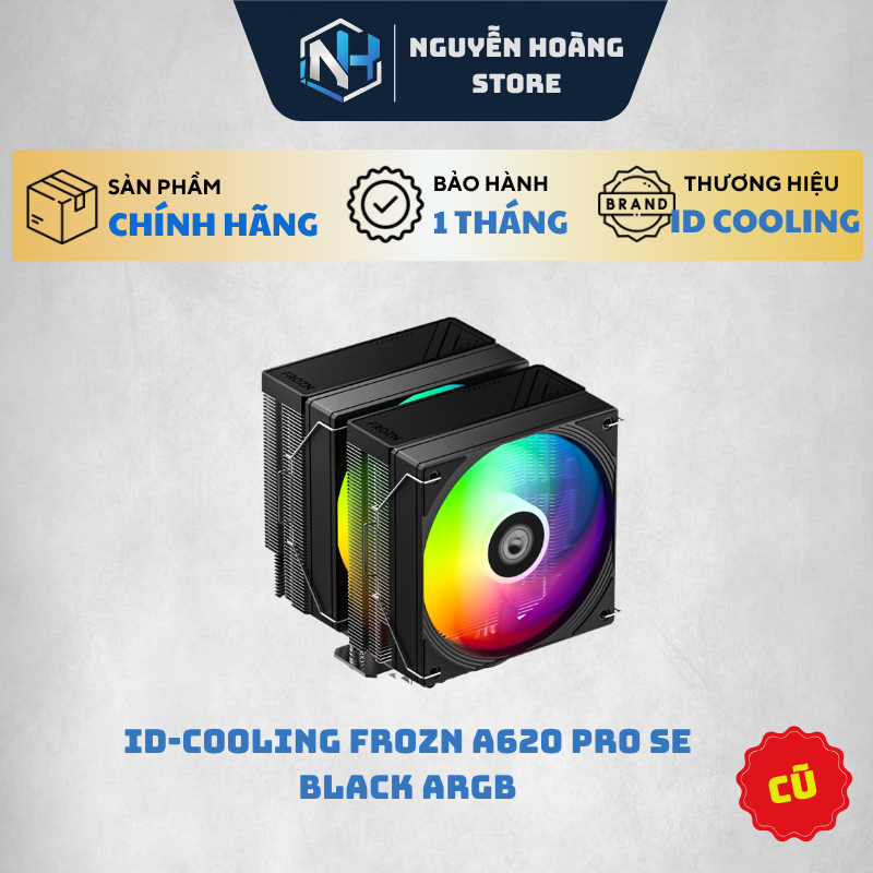 Tản khí ID-Cooling FROZN A620 Pro SE Black ARGB cũ