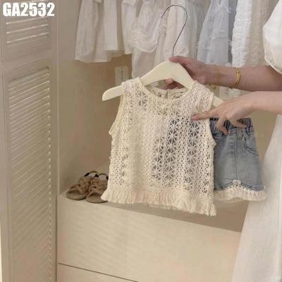 Set Áo Thun Tay Ngắn Cổ Bèo Quần Short Cho Bé Gái 1-7 Tuổi MINTSCLOSET Quảng Châu - GA2333 GA2508