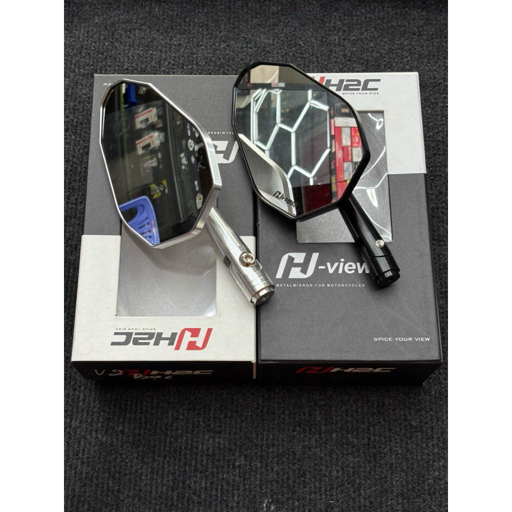 kính H2C V2 CNC chính hãng gắn xe máy